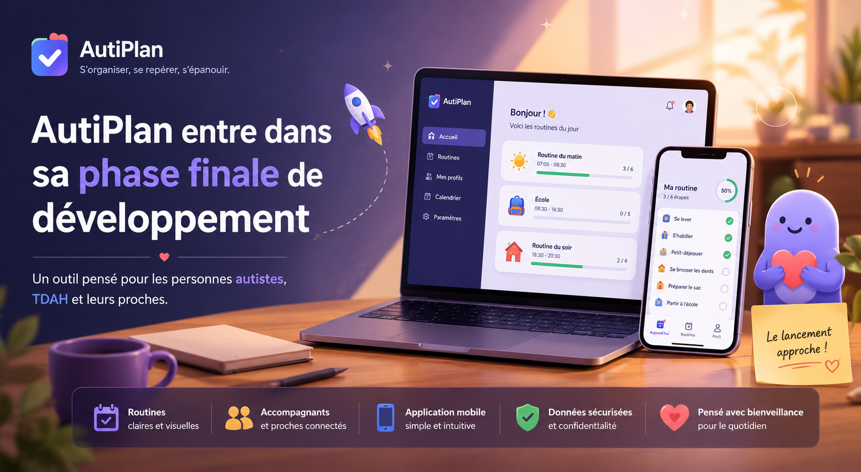 AutiPlan entre dans sa phase finale de développement 🚀